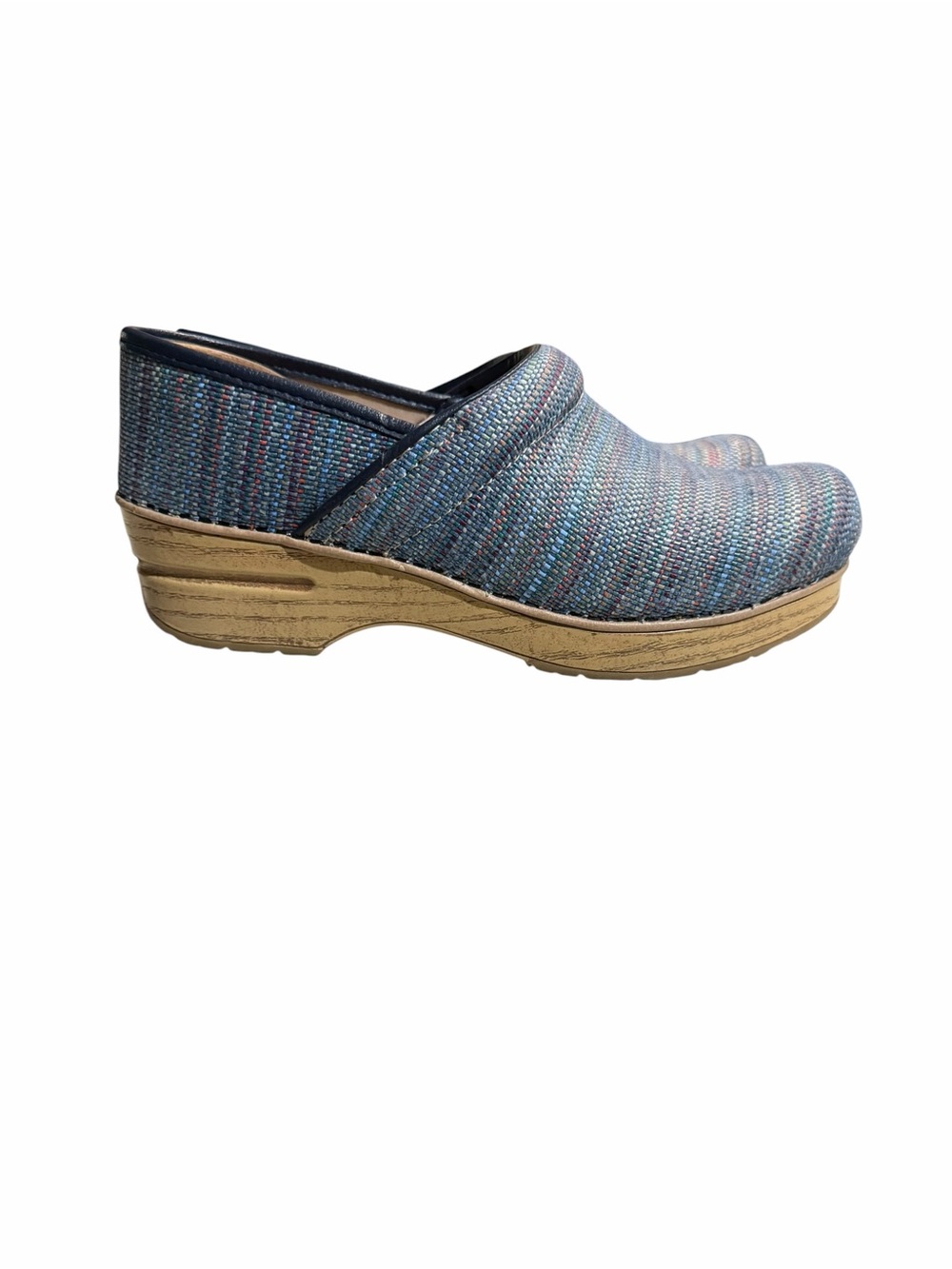 Dansko Women’s canvas pro Slip-On Clog in Blue
